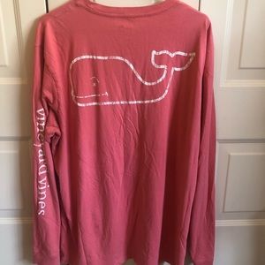 Long-Sleeve Vintage Whale Graphic Pocket T-Shirt